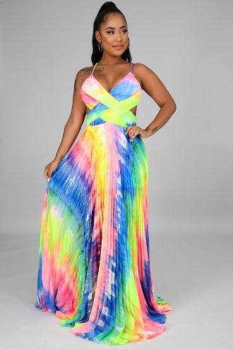 Luzette Multi Color Dress - le Annecy Apparel